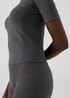 Souluxe Charcoal Seamless Top - Small Image 3
