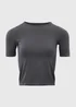 Souluxe Charcoal Seamless Top - Small Image 5