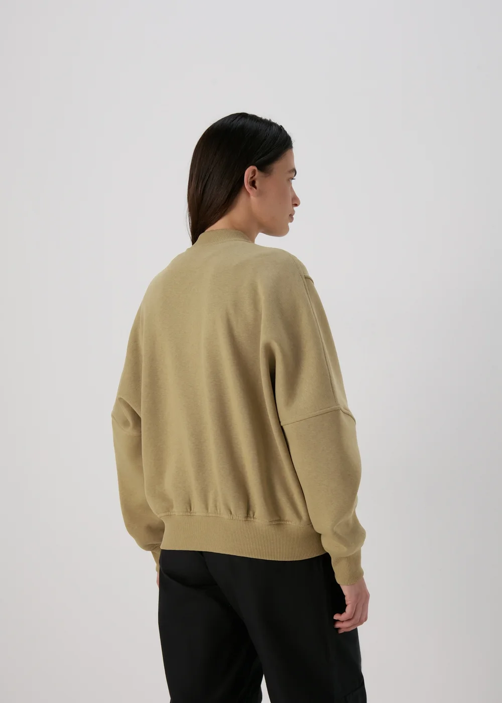 Green Sweat Bomber Jacket - S Image 2