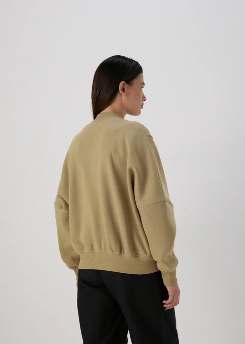 Green Sweat Bomber Jacket - S Image 2