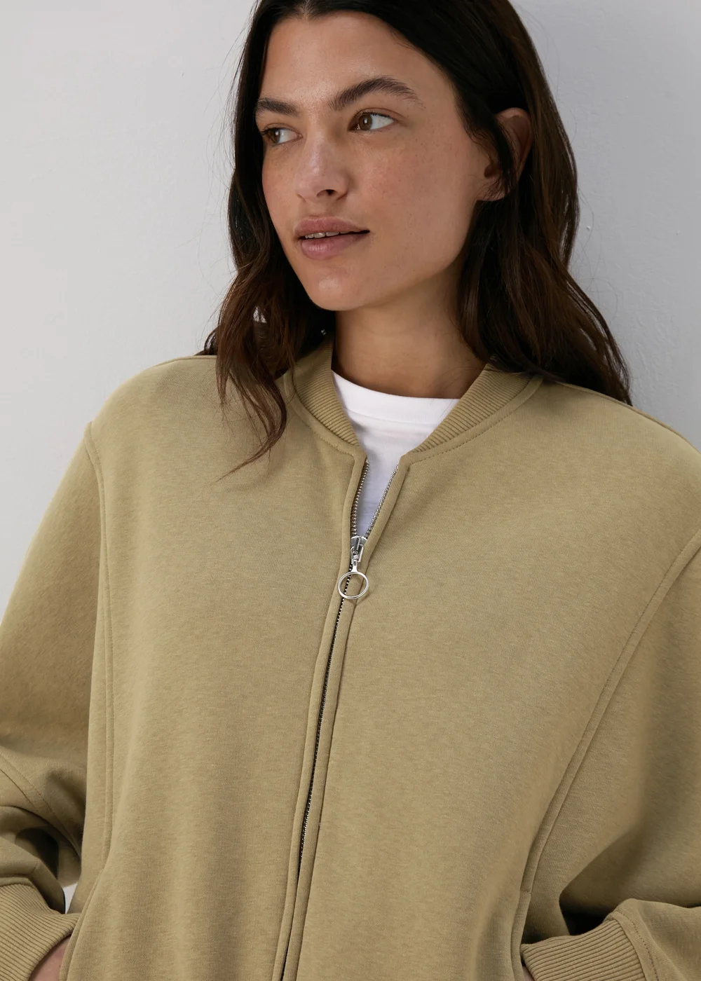 Green Sweat Bomber Jacket - S Image 3