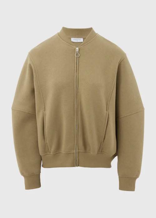 Green Sweat Bomber Jacket - S Image 5