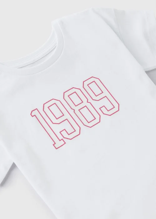 Girls White 1989 T-Shirt (1-7yrs) - 1-1.5 Yrs Image 2