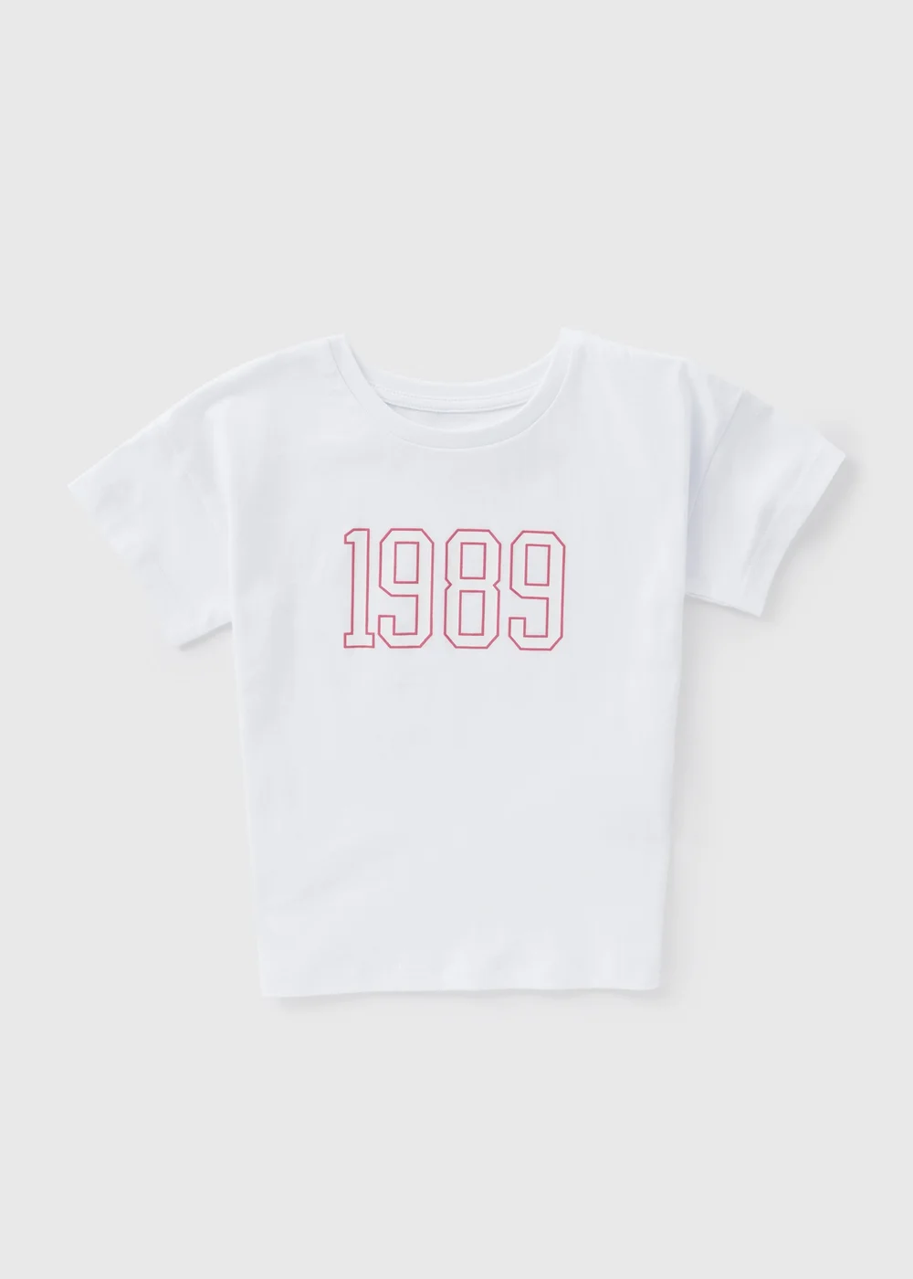 Girls White 1989 T-Shirt (1-7yrs) - 1-1.5 Yrs Image 1