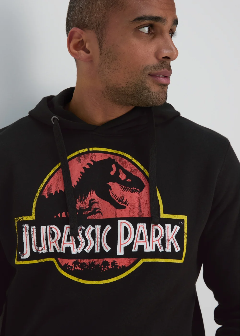 Jurassic Park Black Hoodie - Small Image 3