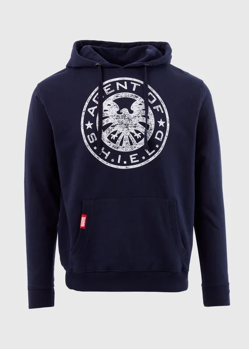 Marvel Navy Retro Hoodie - S Image 5