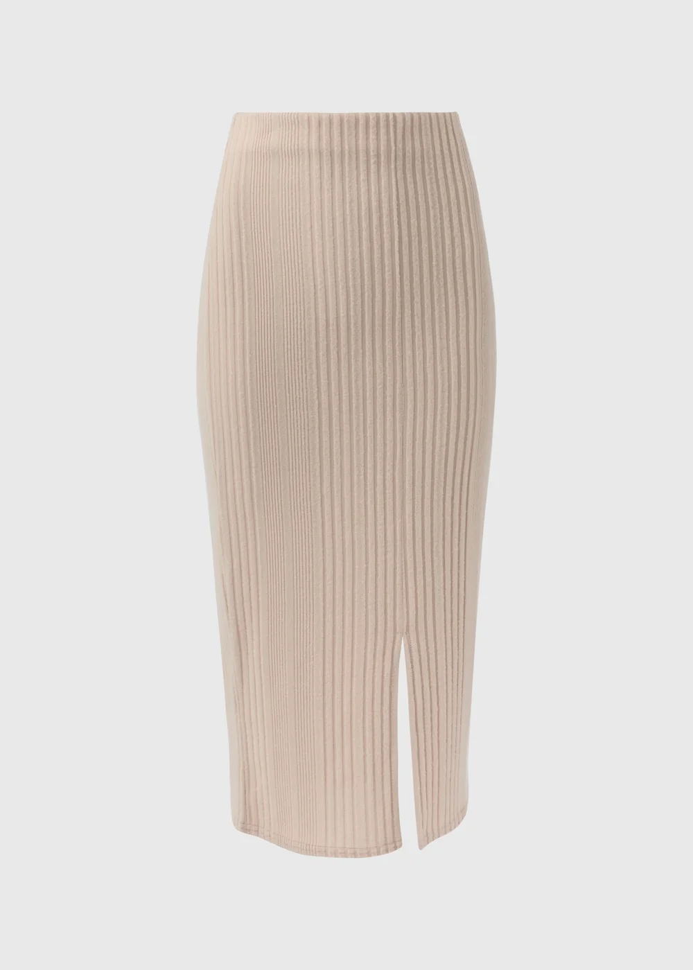 Mocha Soft Touch Ribbed Skirt - Size 8 Image 5