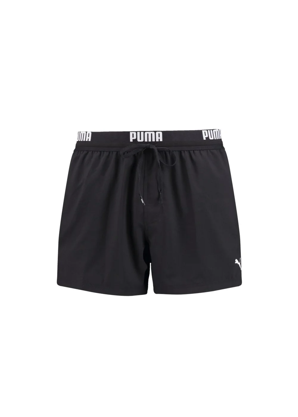 Puma Black Repeat Logo Swimming Shorts - Small Image 1