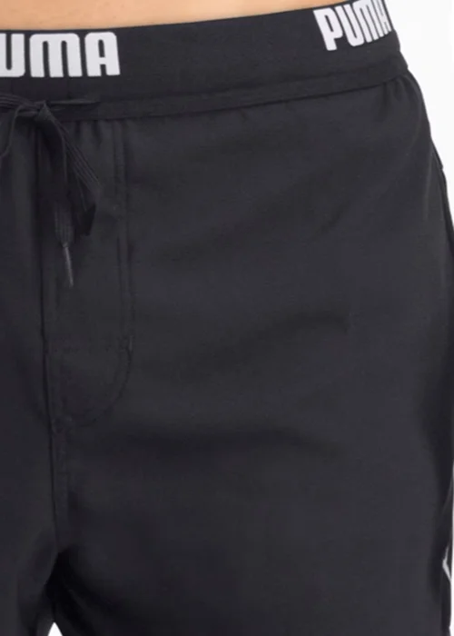 Puma Black Repeat Logo Swimming Shorts - Small Image 3