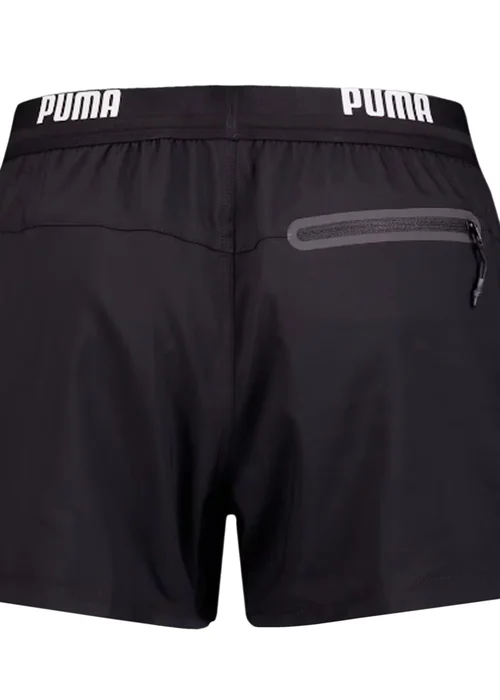 Puma Black Repeat Logo Swimming Shorts - Small Image 2