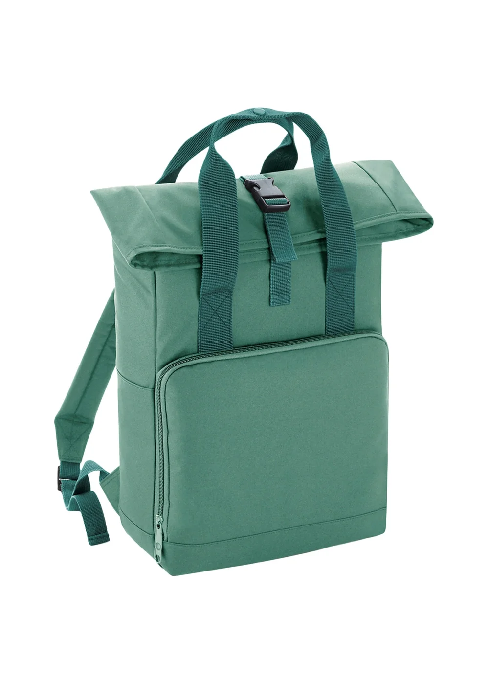 Bagbase Sage Green Twin Handle Roll-Top Backpack - One Size Image 1