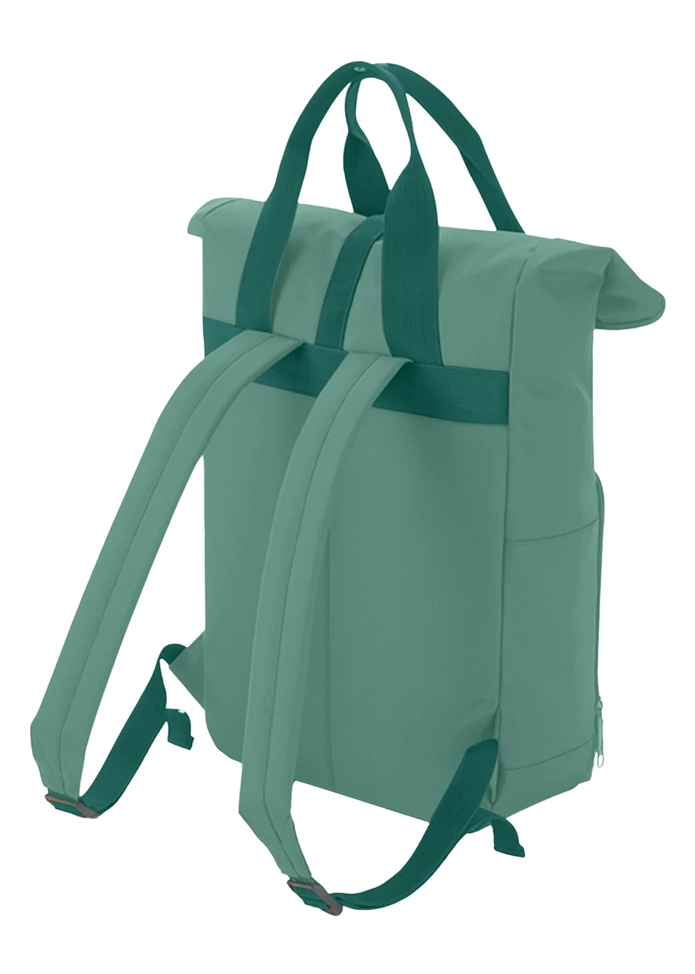 Bagbase Sage Green Twin Handle Roll-Top Backpack - One Size Image 2