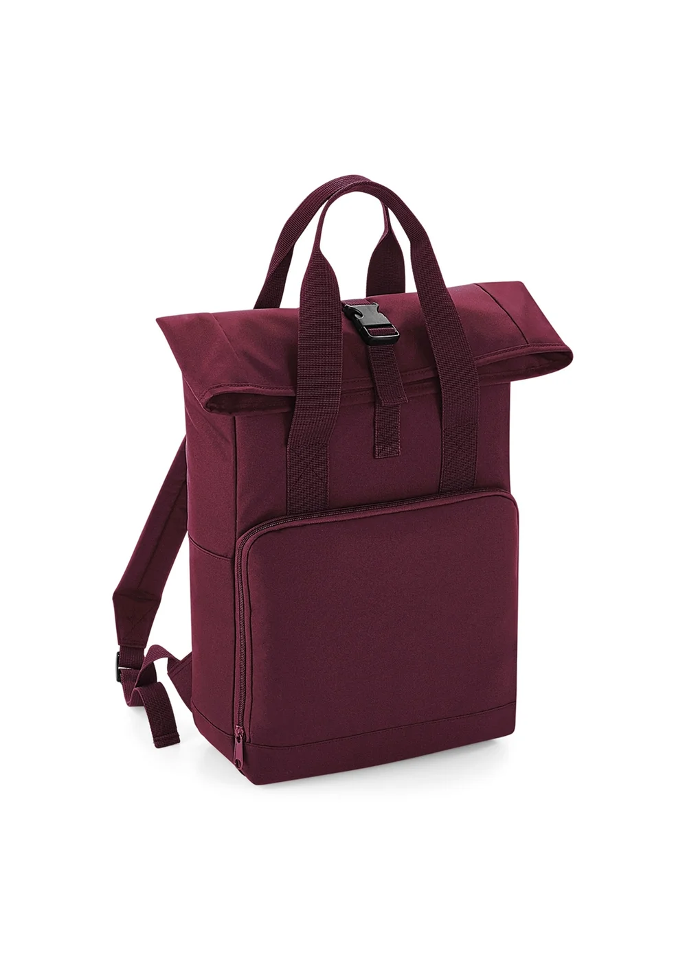 Bagbase Burgundy Twin Handle Roll-Top Backpack - One Size Image 1