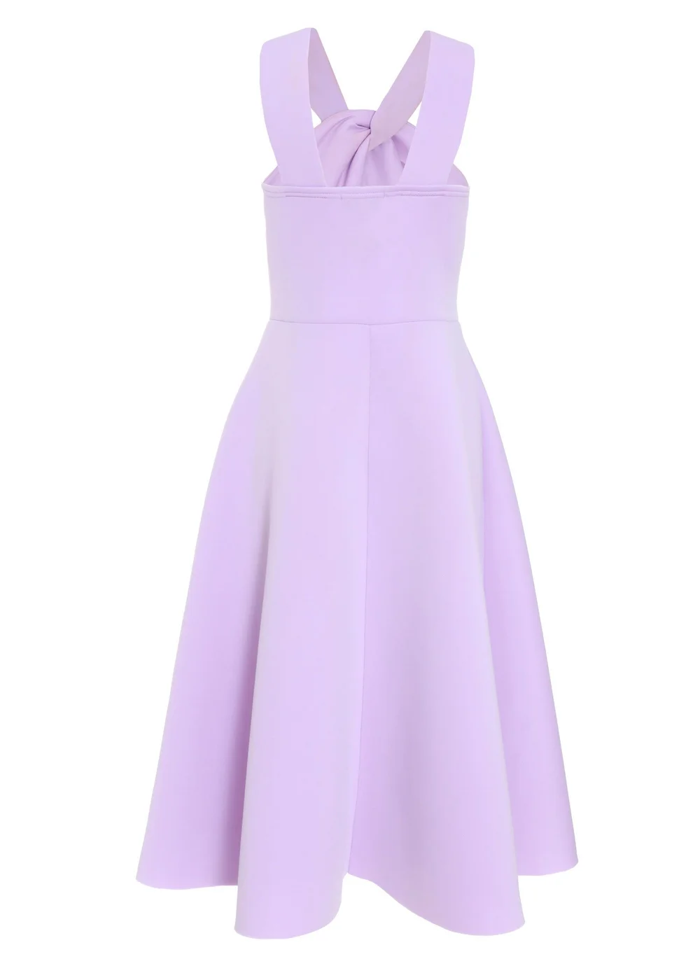 Quiz Purple Halter Neck Skater Midi Dress - 6 Image 5