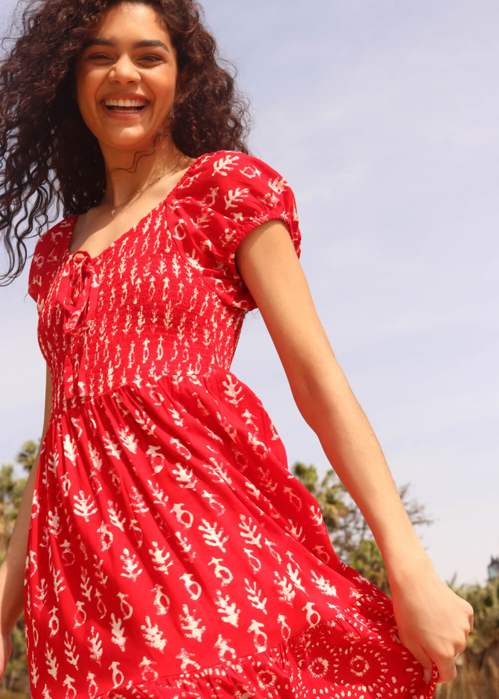 Roman Red Boho Print Tiered Maxi Dress - 18 | Matalan Roman Red Boho Print Tiered Maxi Dress - 18 | Matalan