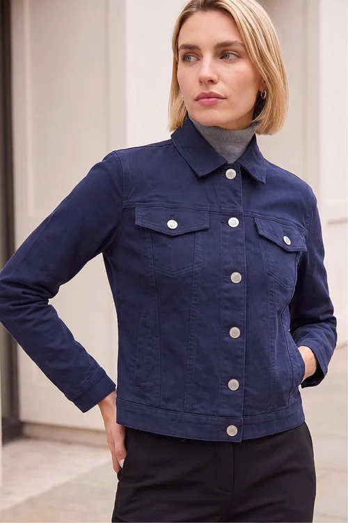 Roman Navy Stretch Pocket Detail Jacket - 20 Image 2