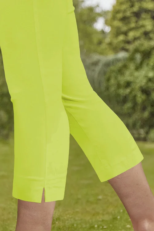 Roman Lime Cropped Stretch Trouser - Size 18 Image 3