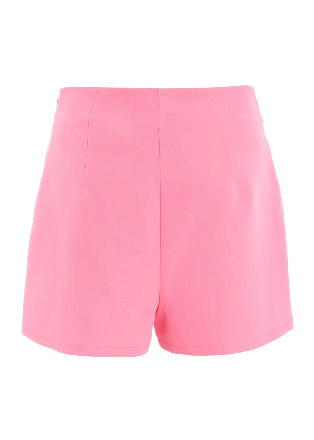 Quiz Pink Button Tailored Shorts - 6 Image 5
