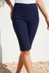 Roman Navy Knee Length Stretch Shorts - 12 Image 2