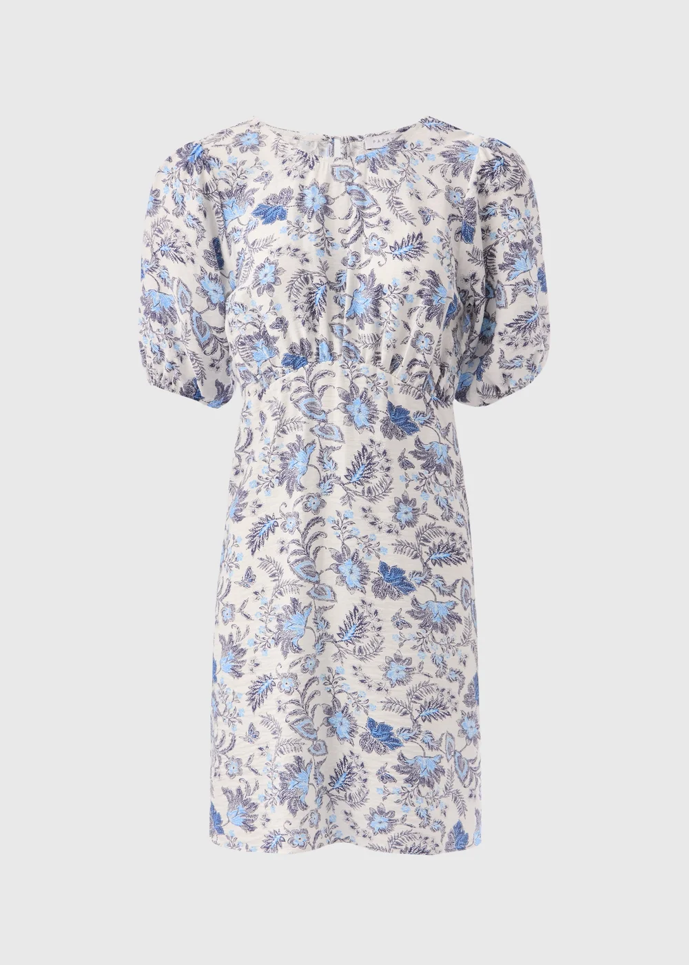 Blue Floral Mini Dress - 8 Image 5