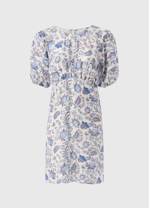 Blue Floral Mini Dress - 8 Image 5