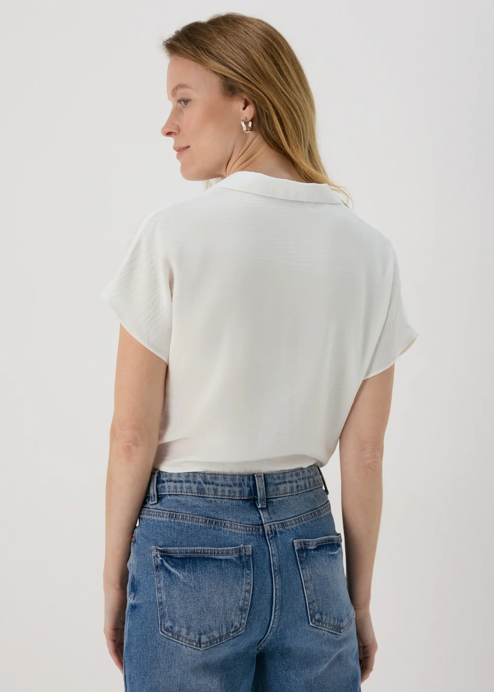 White Tie Waist Shirt - 8 Image 2