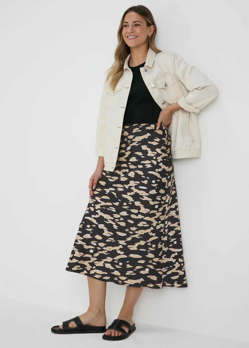 Black & Stone Midi Skirt - 8 Image 4