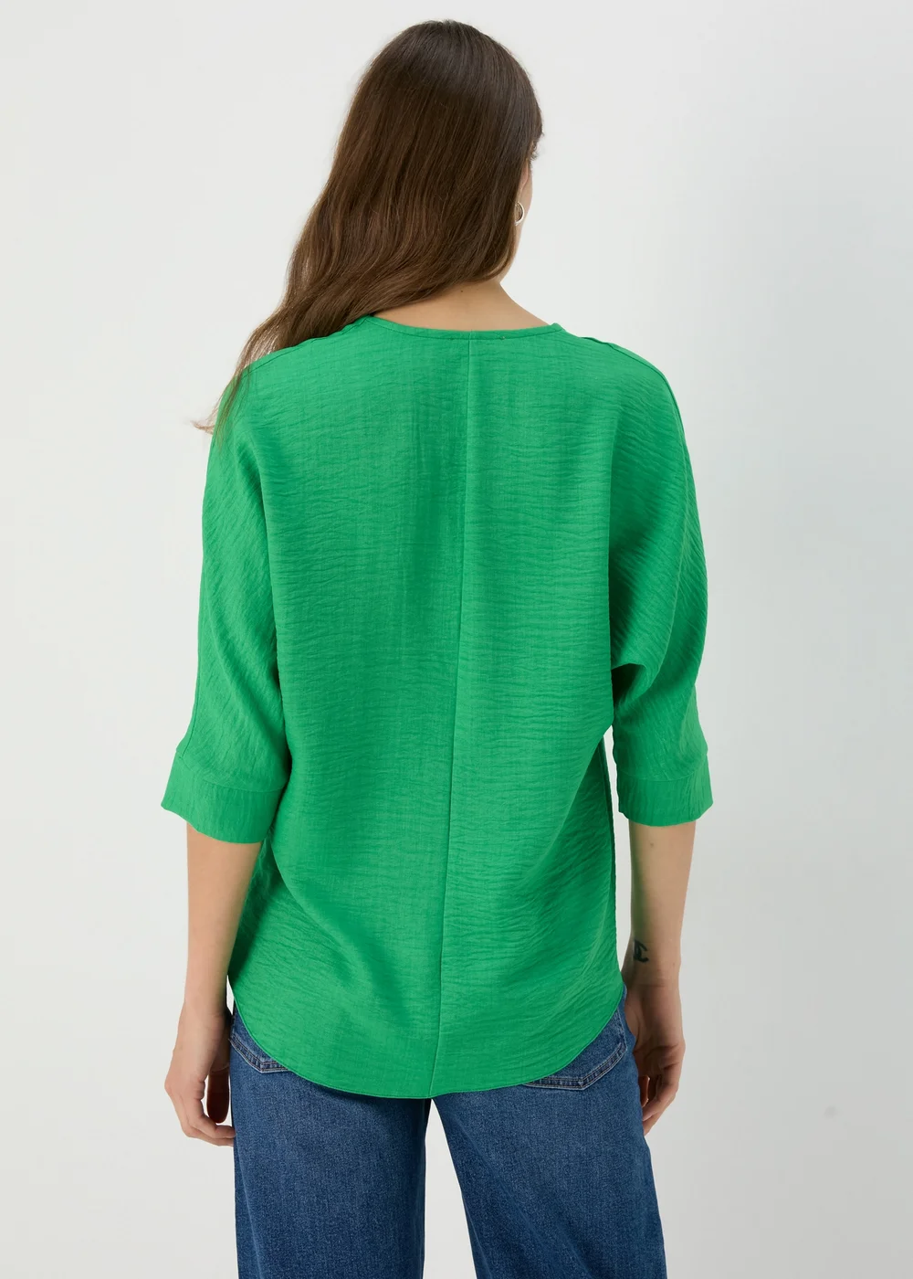 Green Button Detail Blouse - 8 Image 2