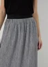 Grey Pleated Midi Jersey Skirt - Size 8 Image 3