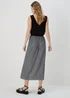 Grey Pleated Midi Jersey Skirt - Size 8 Image 2
