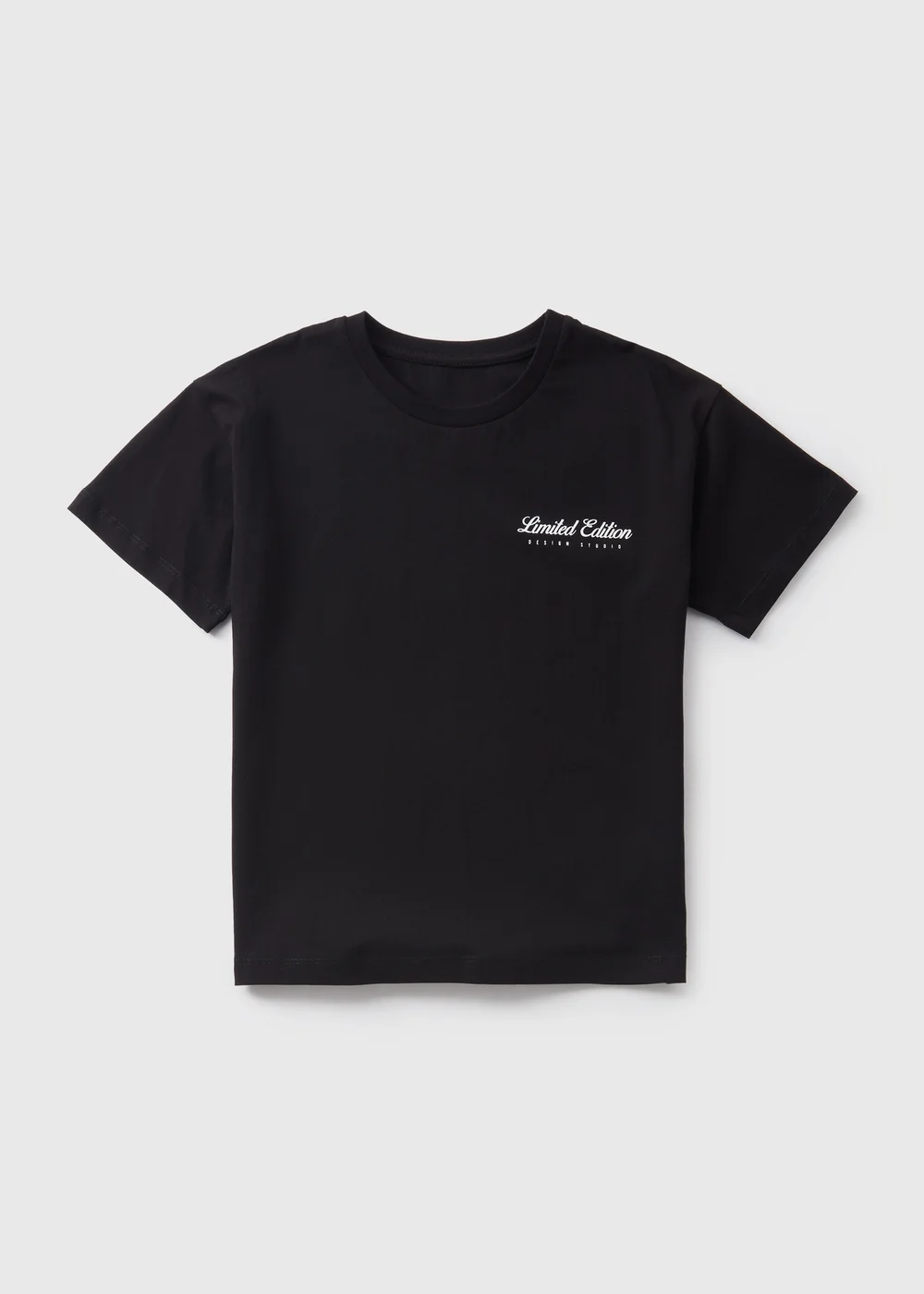 Boys Black Limited Edition Print Oversized T-Shirt (7-13yrs) - Age 7 Years Image 1