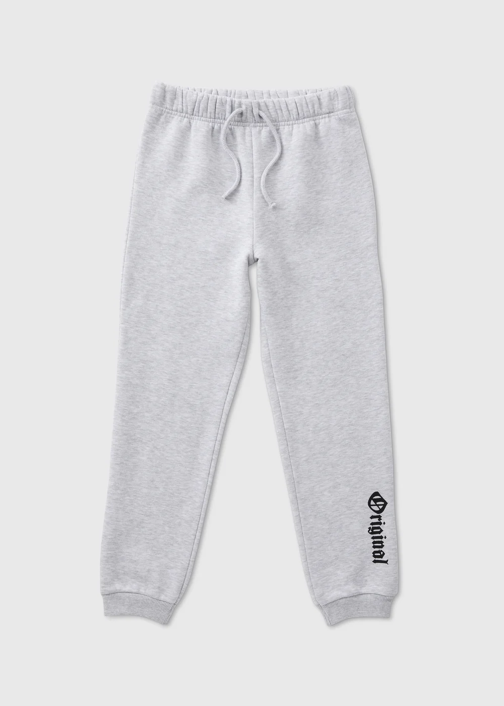 Boys Grey Marl Original Print Co Ord Joggers (7-13yrs) - Age 7 Years Image 1