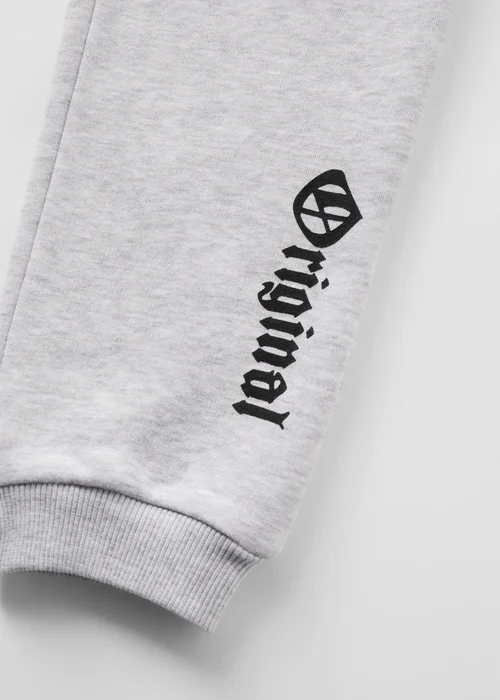 Boys Grey Marl Original Print Co Ord Joggers (7-13yrs) - Age 7 Years Image 2