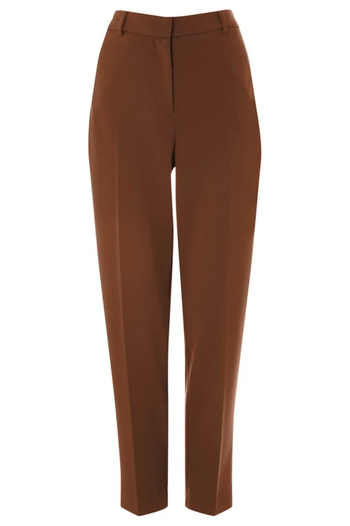 Roman Chocolate Long Straight Leg Stretch Trouser - 6 Image 4