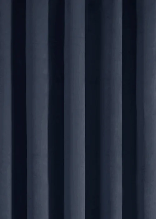 Laurence Llewelyn-Bowen Montrose Velvet Blackout Navy Eyelet Single Panel Door Curtain - 66W X 84D (168x213) Image 3