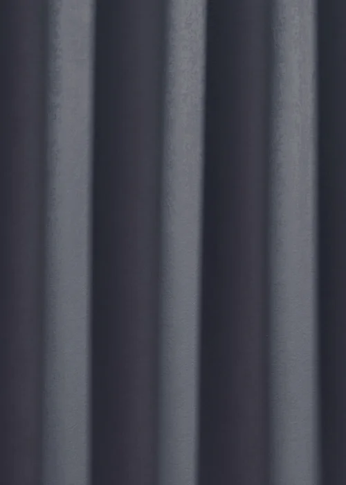 Fusion Strata Dimout Navy Eyelet Single Panel Door Curtain - ZAJ Image 4