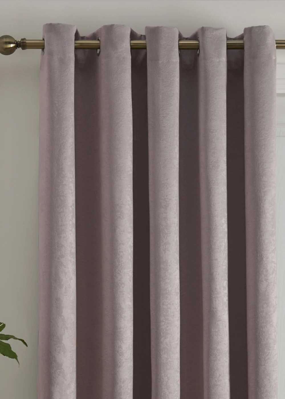 Fusion Strata Dimout Pink Eyelet Single Panel Door Curtain - ZAJ Image 2