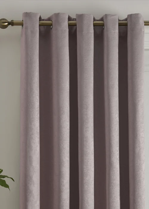 Fusion Strata Dimout Pink Eyelet Single Panel Door Curtain - ZAJ Image 2
