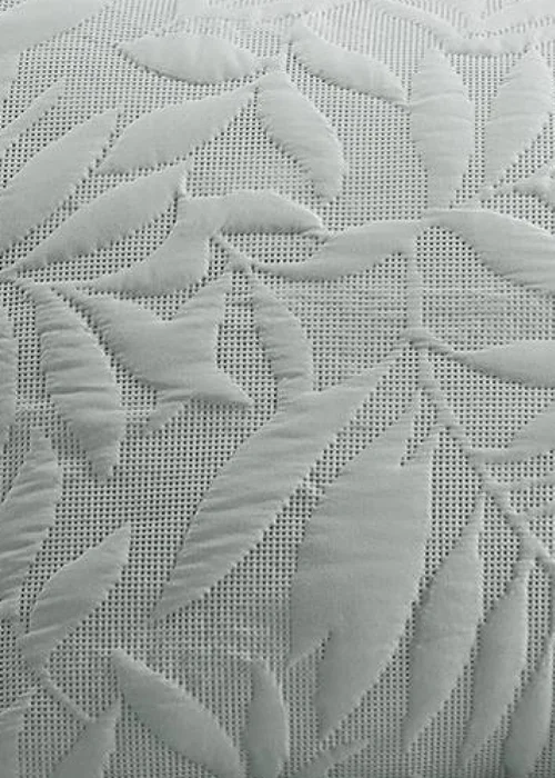 Serene Luana Soft Touch Pinsonic Green Bedspread - 200 x 230cm Image 3