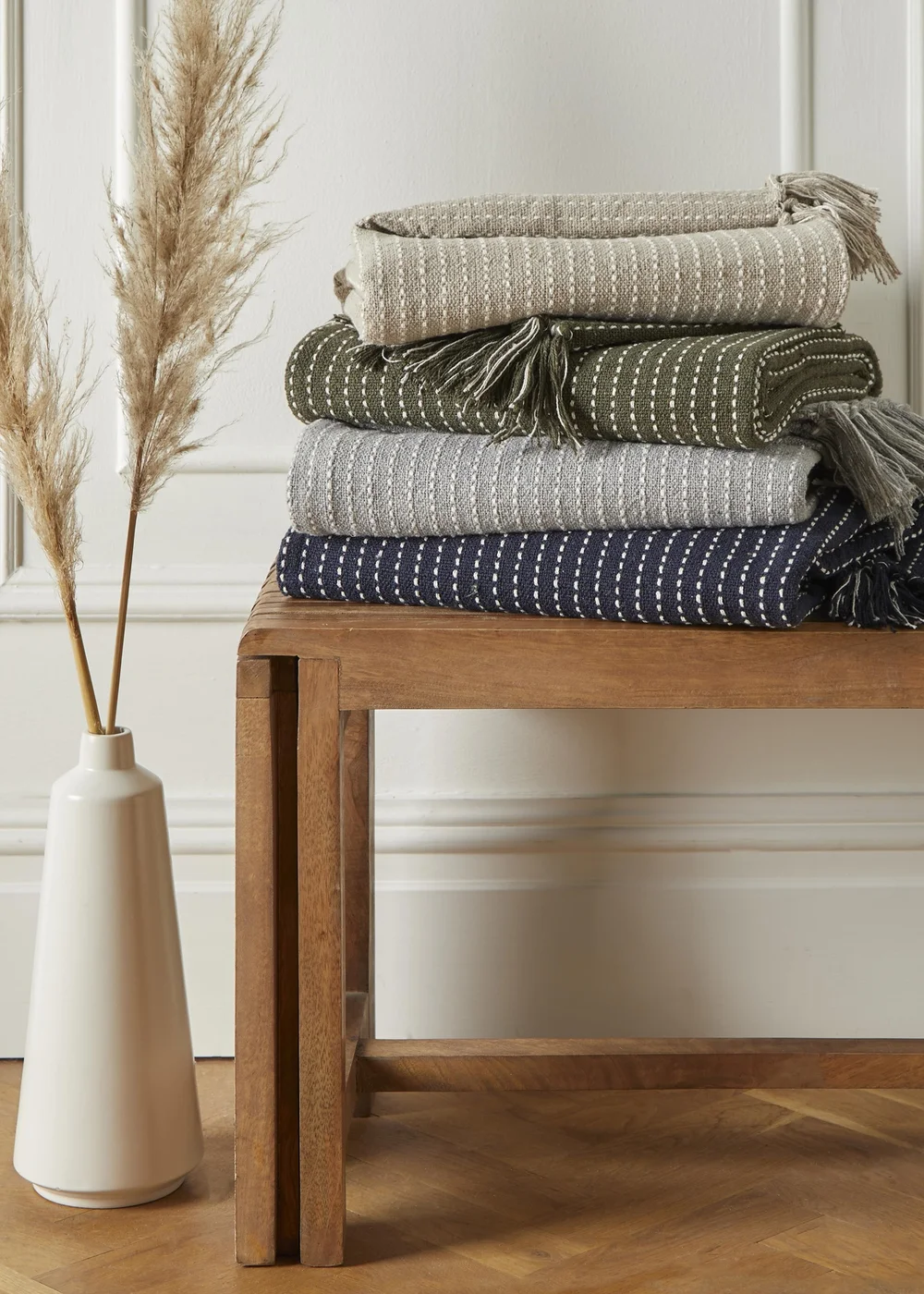 Drift Home Quinn Grey Throw - 130 x 180cm Image 3