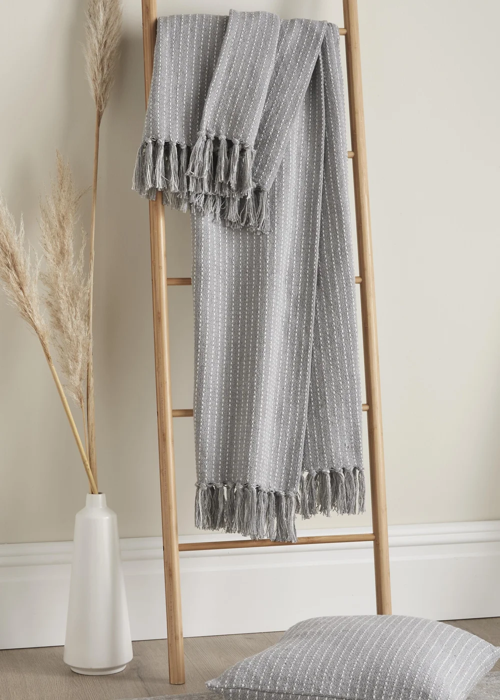 Drift Home Quinn Grey Throw - 130 x 180cm Image 1