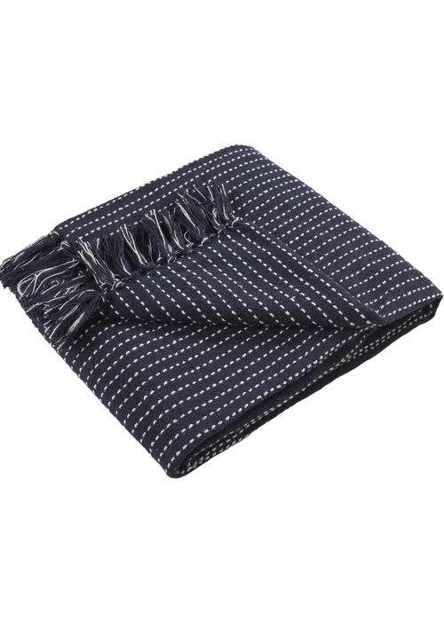 Drift Home Quinn Navy Throw - 130 x 180cm Image 2