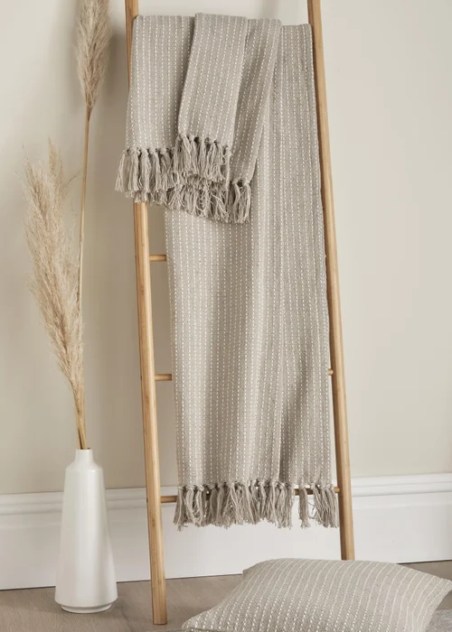 Drift Home Quinn Natural Throw - 130 x 180cm Image 1