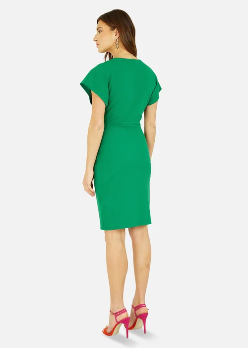 Mela Green Wrap Front Dress - 8 Image 2