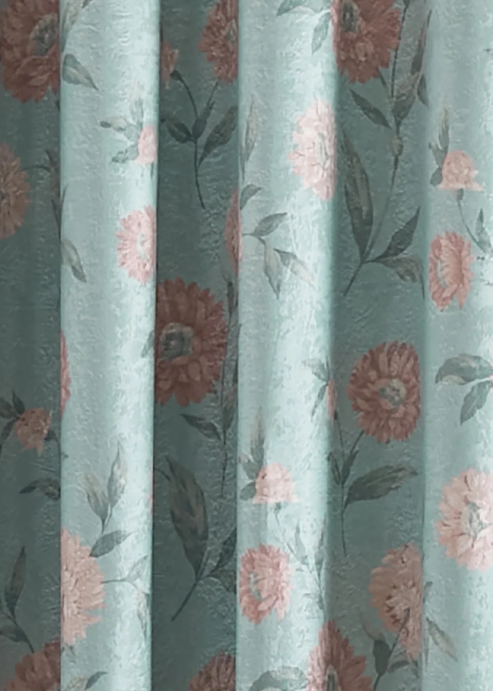 Dreams & Drapes Dahlia Dimout Blue Eyelet Curtains - 46W X 54D (117x137cm) Image 3