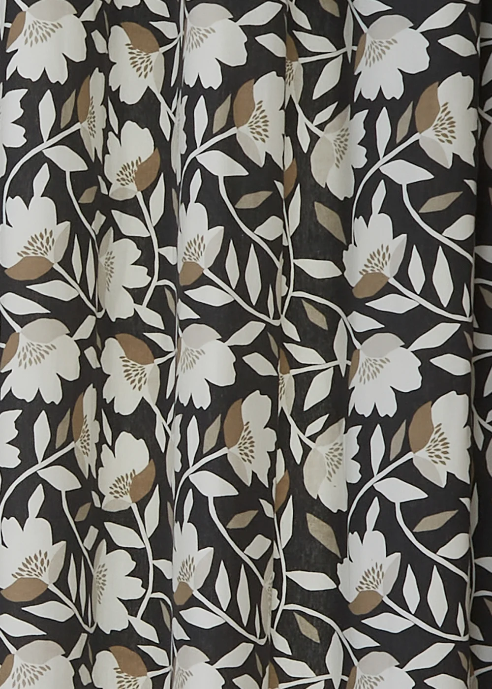 Fusion Luna Black Eyelet Curtains - 46W X 54D (117x137cm) Image 3