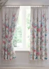 Dreams & Drapes Design Amelle Blue Pencil Pleat Curtains With Tie-Backs - 66W X 72D (168x183cm) Image 1