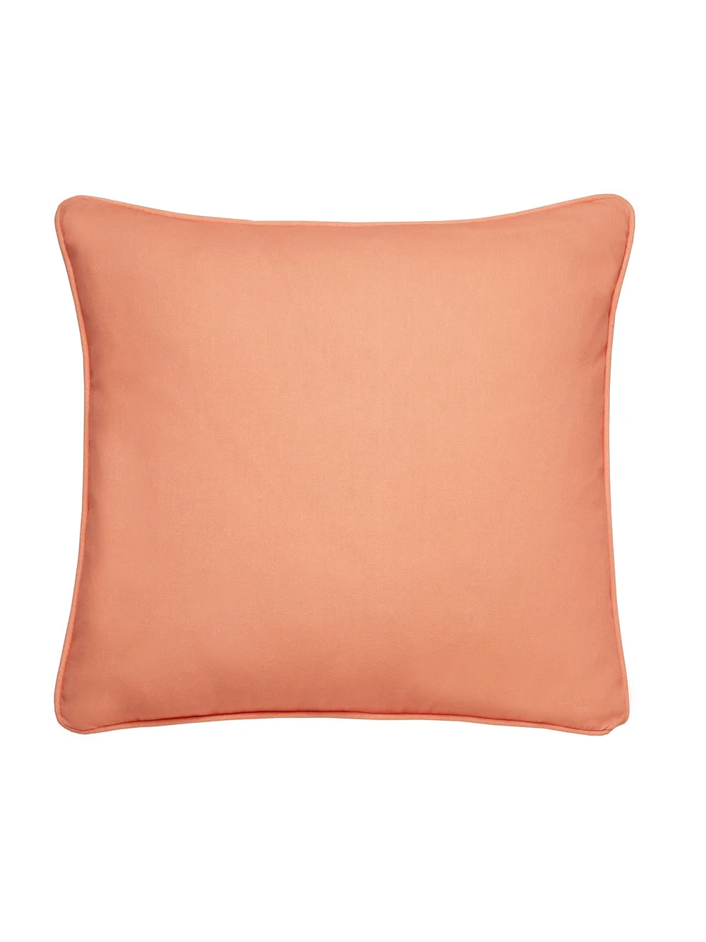 Fusion Plain Dye Filled Orange Outdoor Cushion - 43W X 43D Image 1