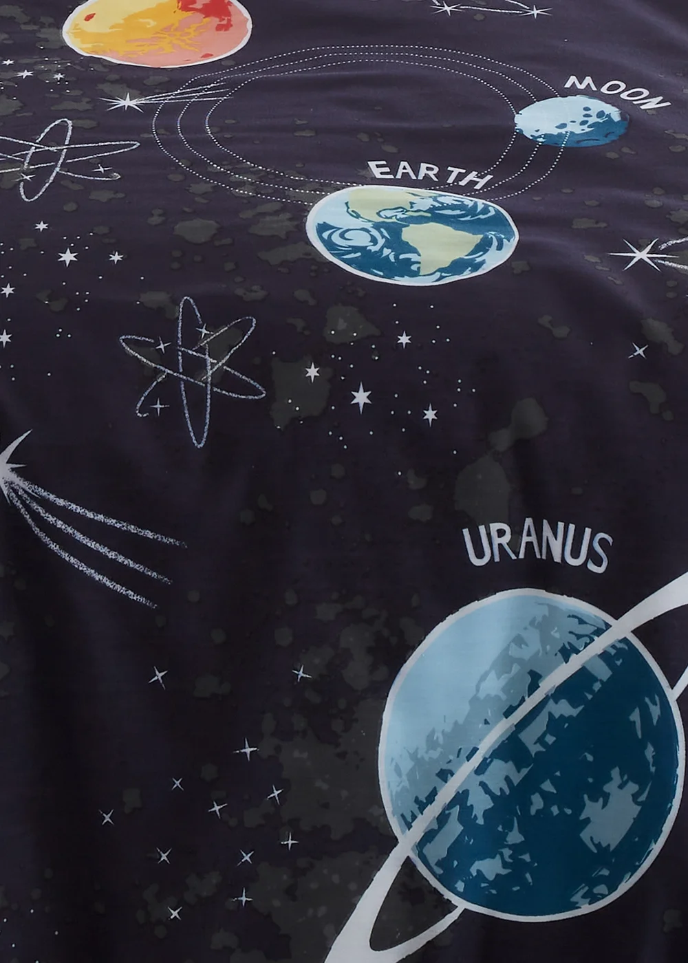 Bedlam Outer Space Black Duvet Cover Set - Single Image 4