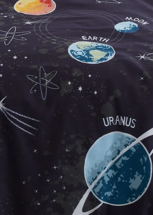 Bedlam Outer Space Black Duvet Cover Set - Single Image 4